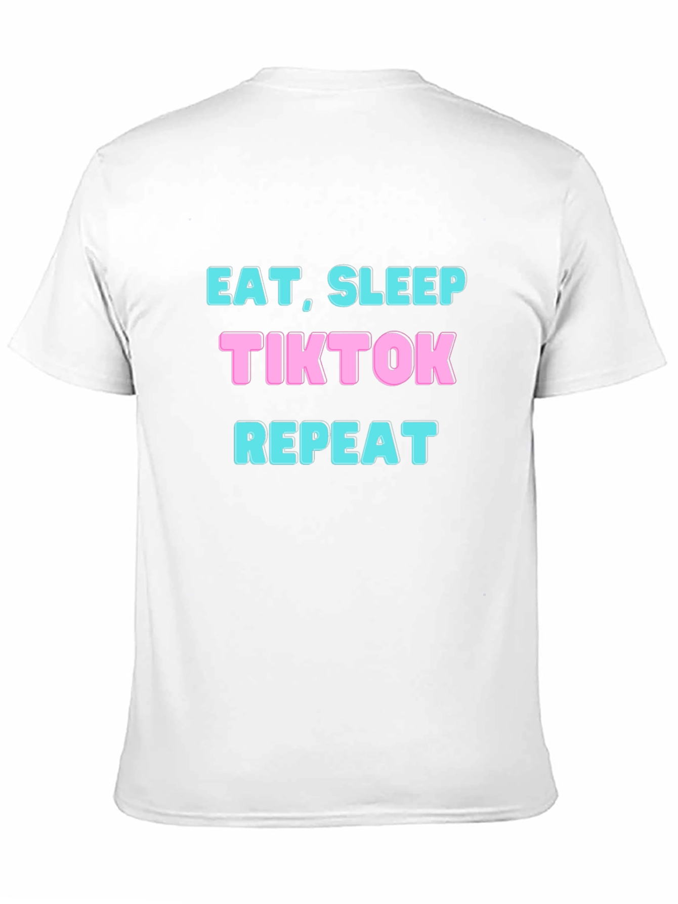 Eat Sleep TikTok Repeat T-Shirt - Black