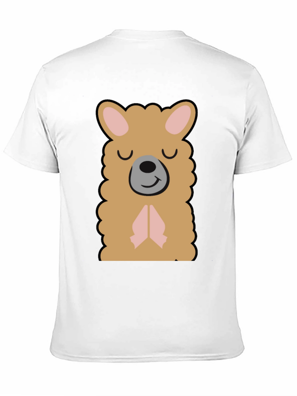 Cute Llama Graphic T-Shirt - Black