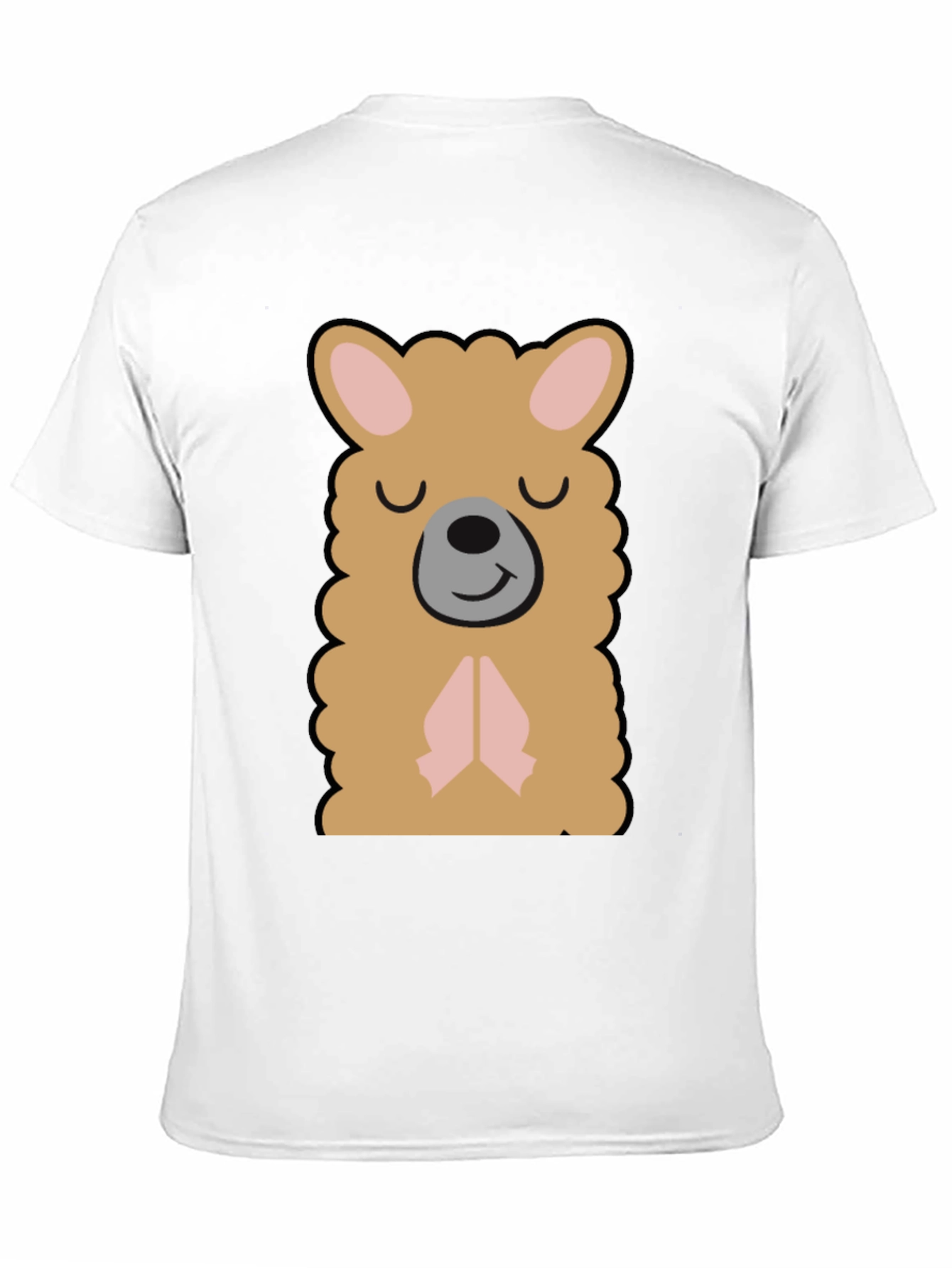 Cute Llama Graphic T-Shirt - Black
