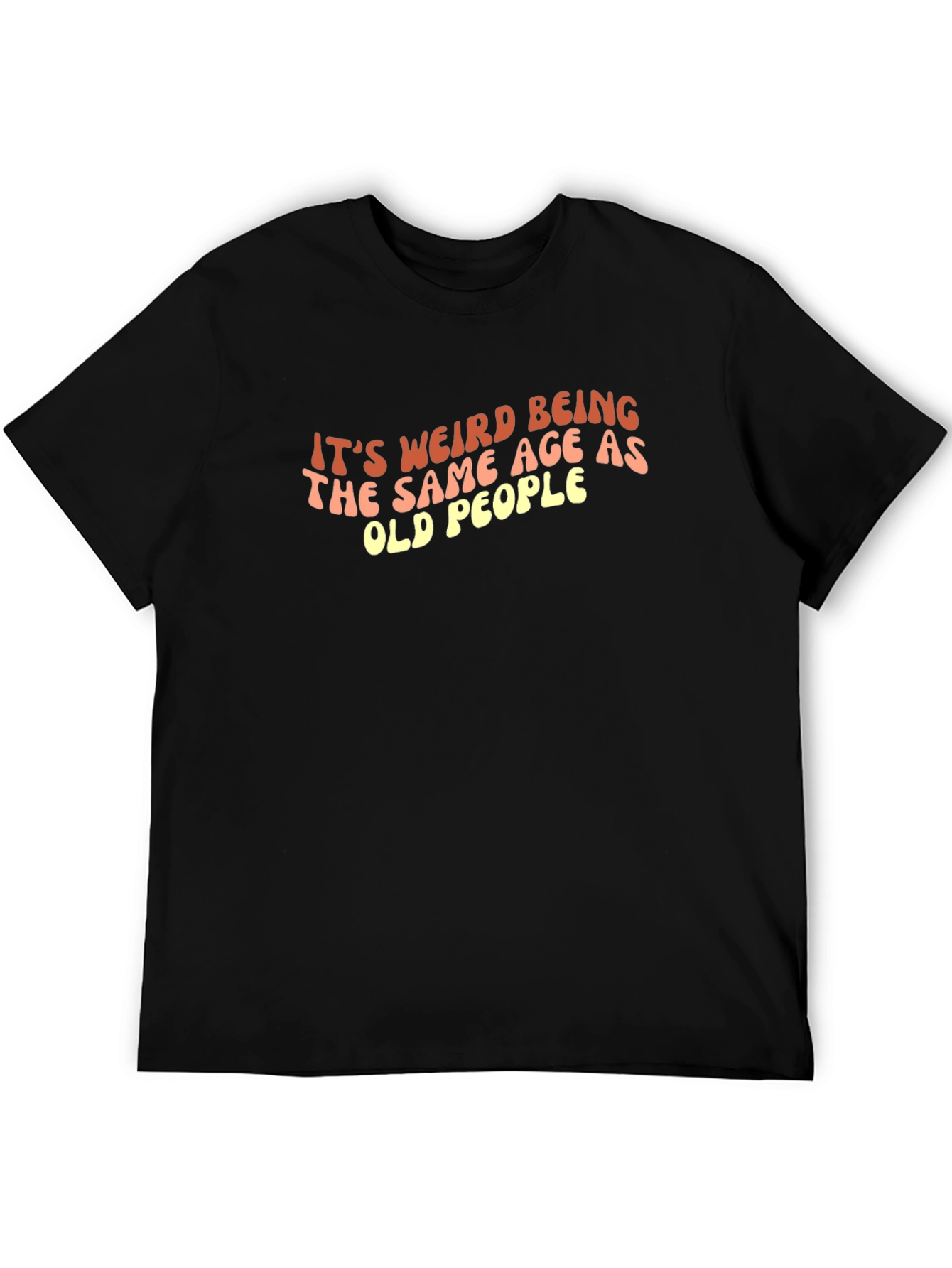 Funny Old People Graphic Tee - Black T-Shirt