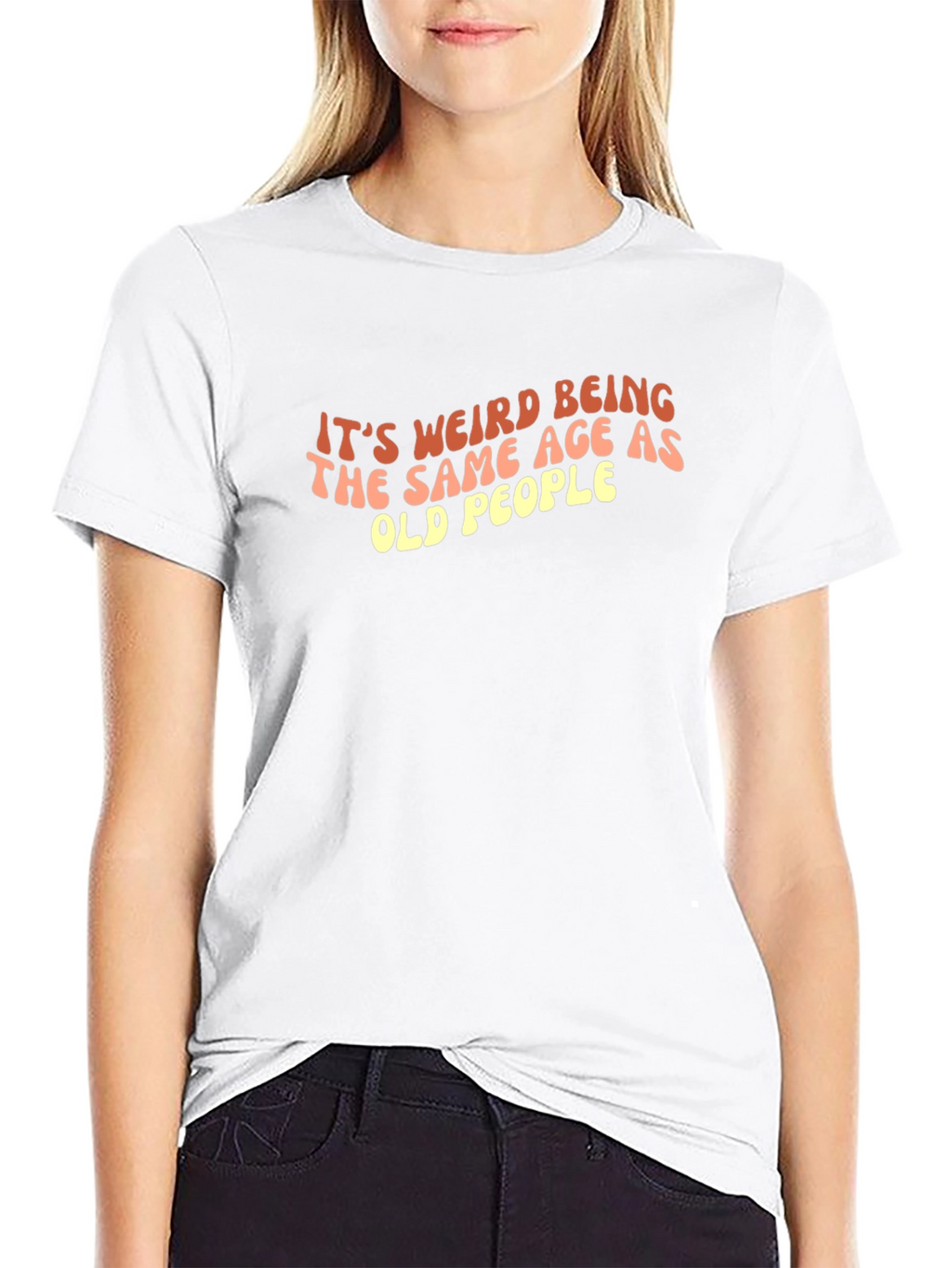 Funny Old People Graphic Tee - Black T-Shirt