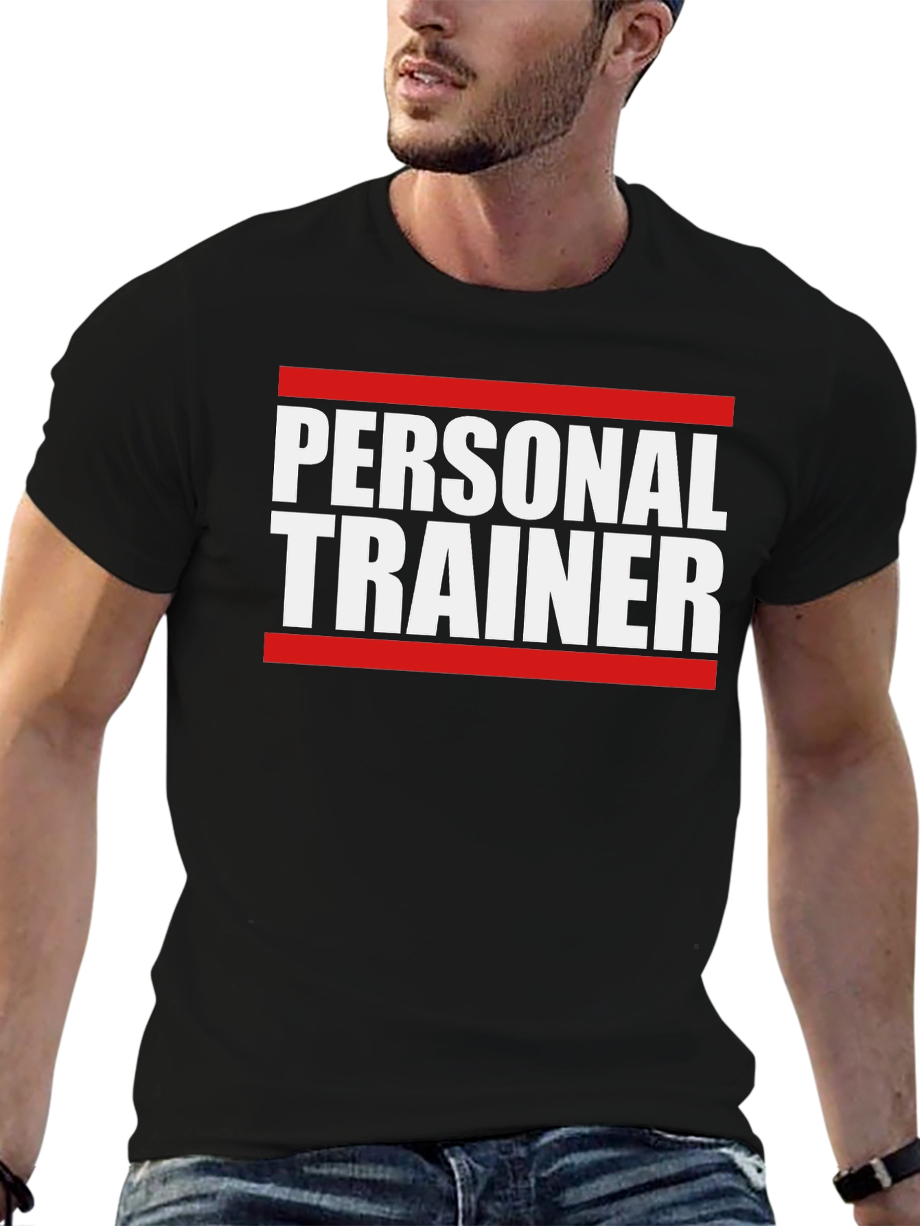 Personal Trainer T-Shirt - Black Gym Fitness Tee