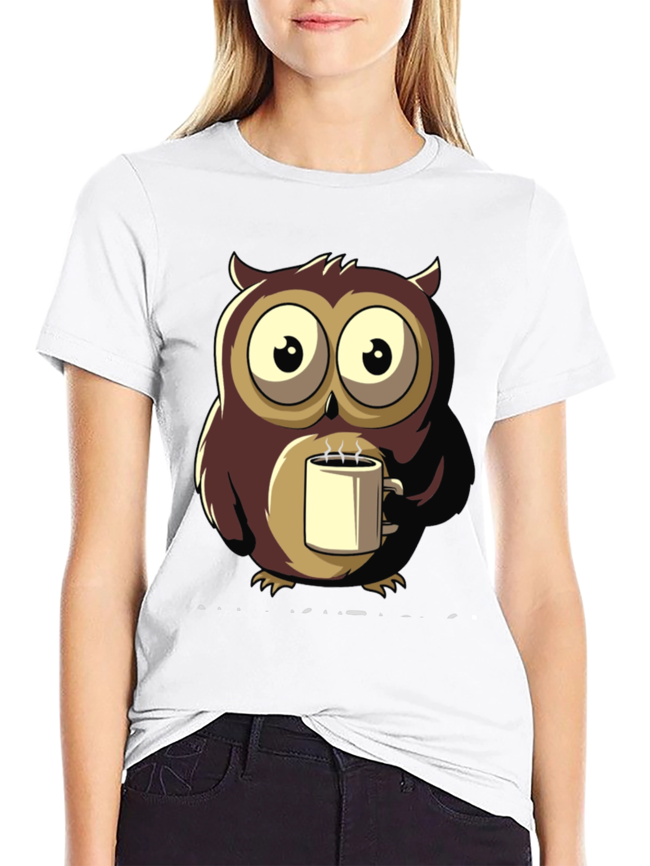 Owl Coffee T-Shirt - Unique Design