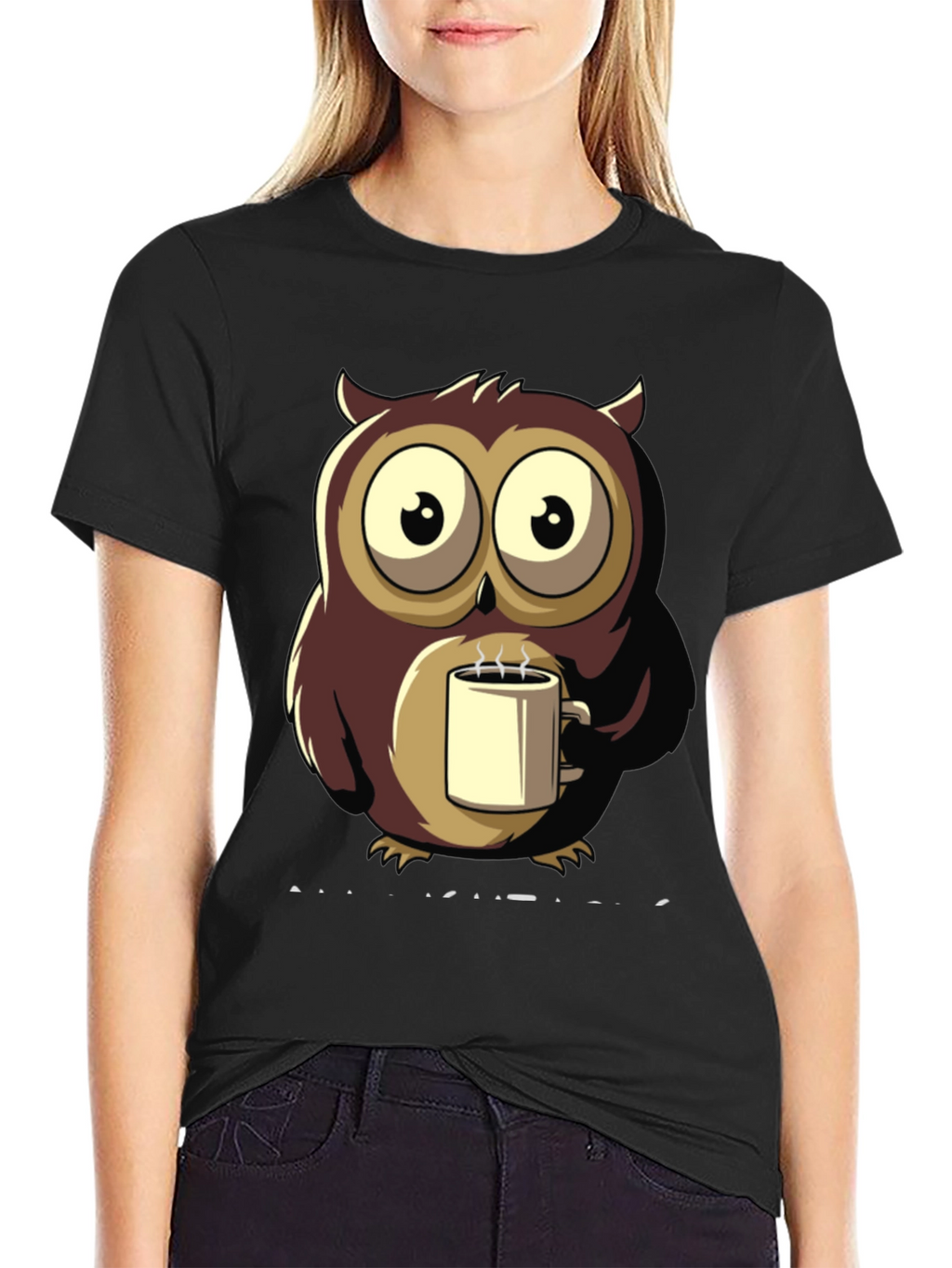 Owl Coffee T-Shirt - Unique Design