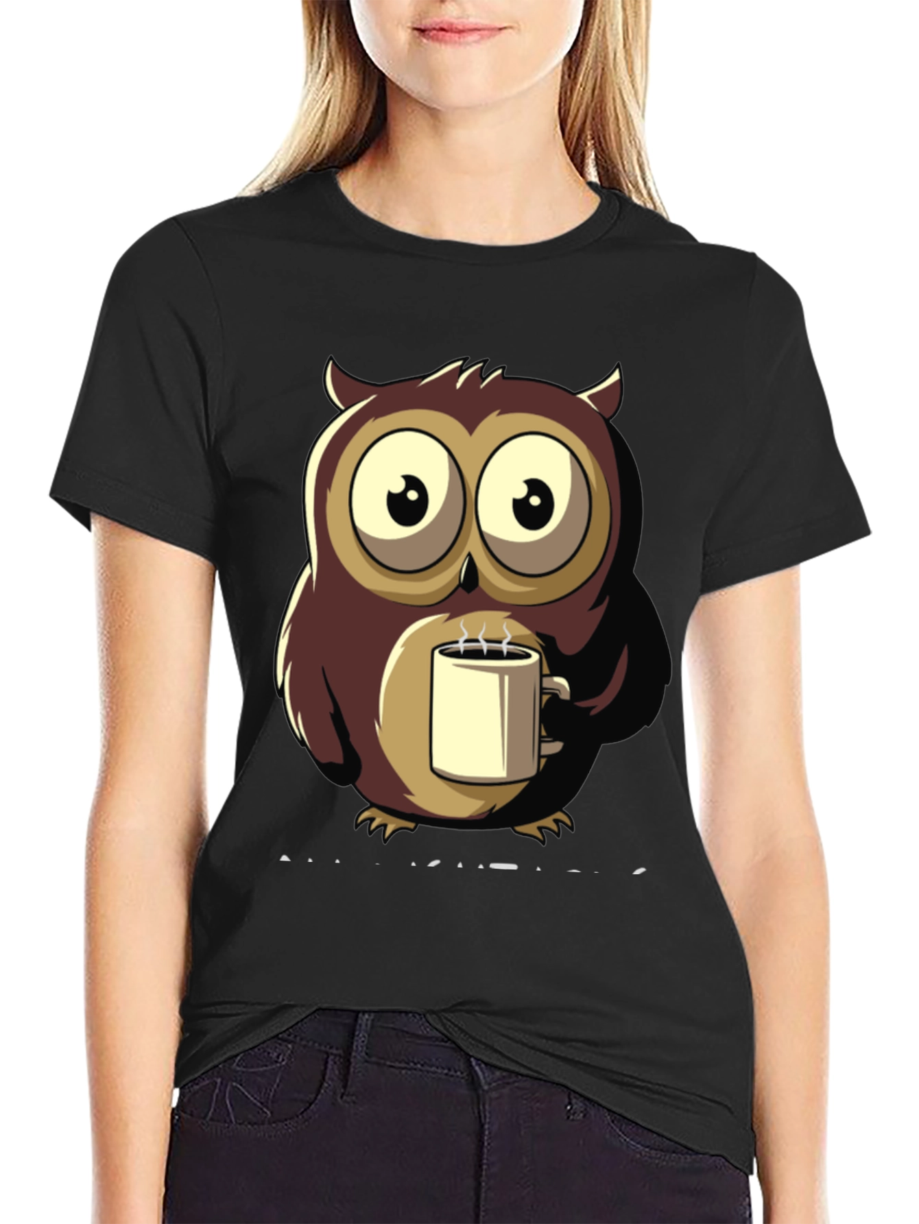 Owl Coffee T-Shirt - Unique Design