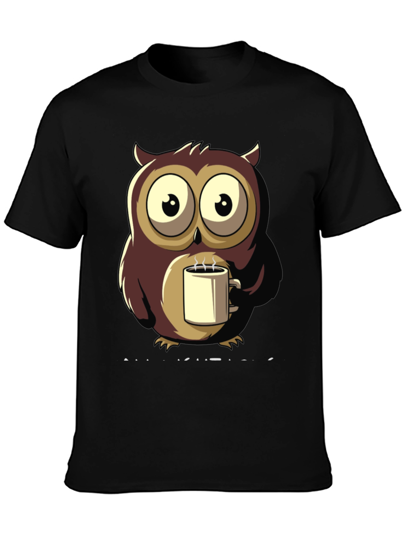 Owl Coffee T-Shirt - Unique Design