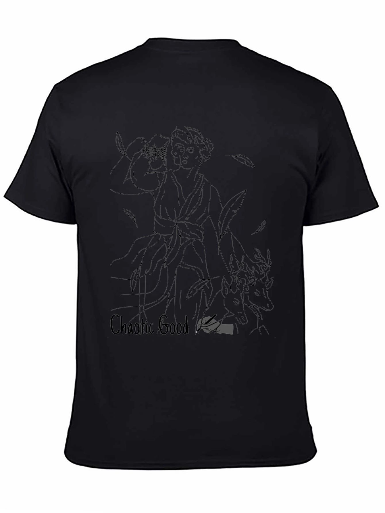 Chaotic Good Graphic Tee - Black Unisex T-Shirt