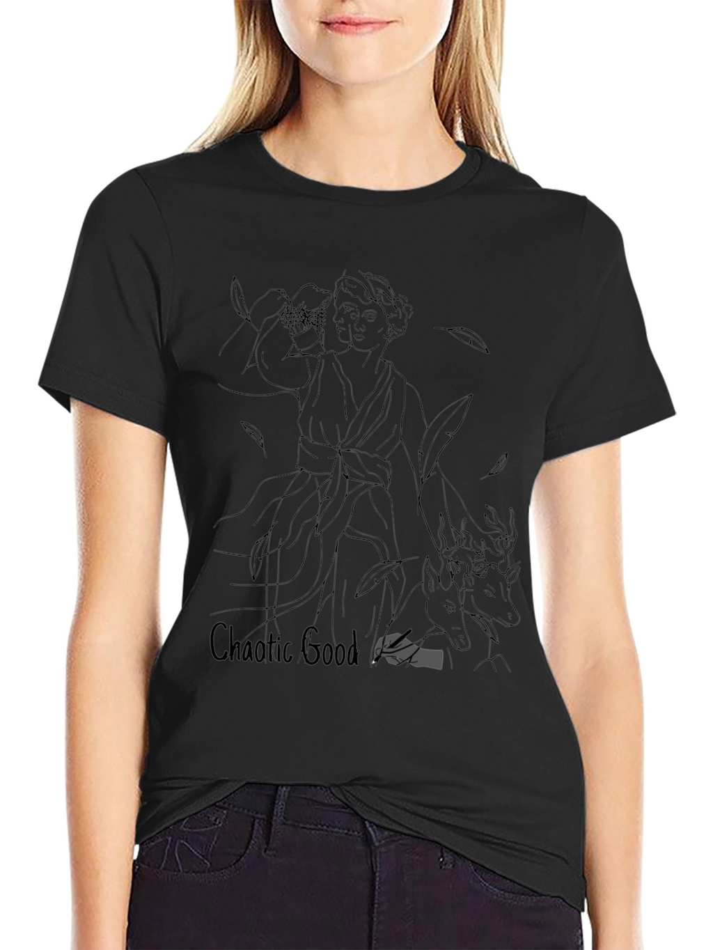 Chaotic Good Graphic Tee - Black Unisex T-Shirt