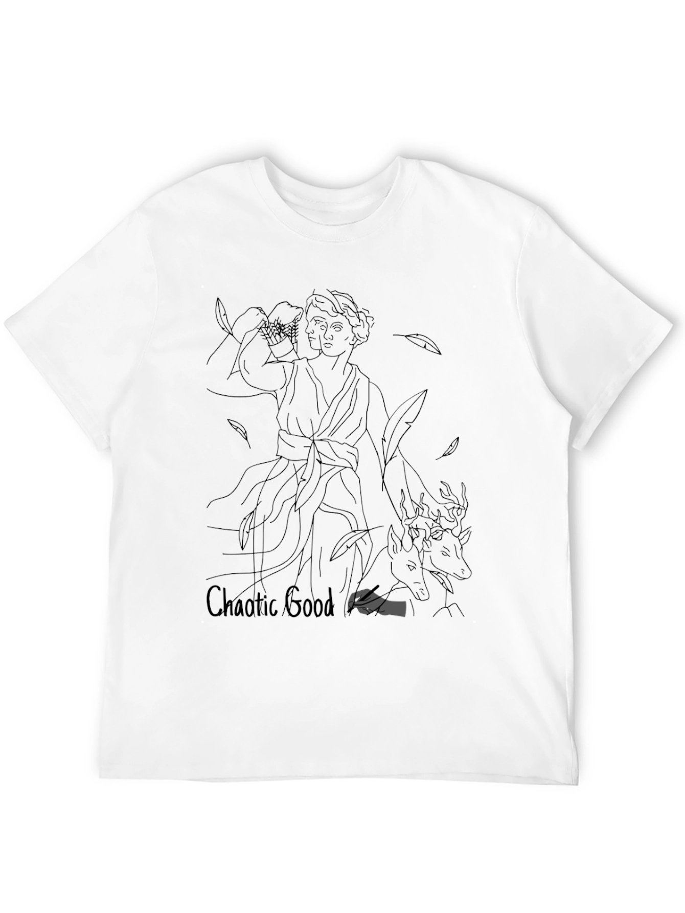 Chaotic Good Graphic Tee - Black Unisex T-Shirt