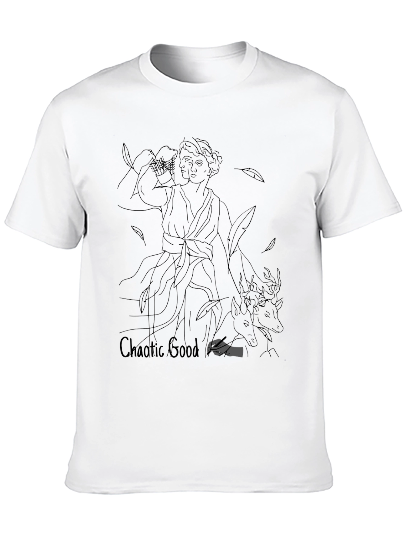 Chaotic Good Graphic Tee - Black Unisex T-Shirt