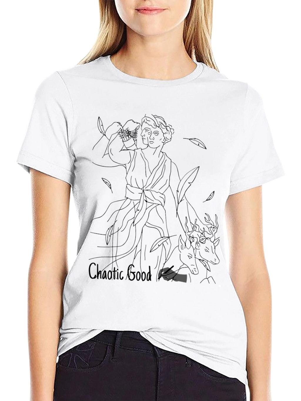 Chaotic Good Graphic Tee - Black Unisex T-Shirt