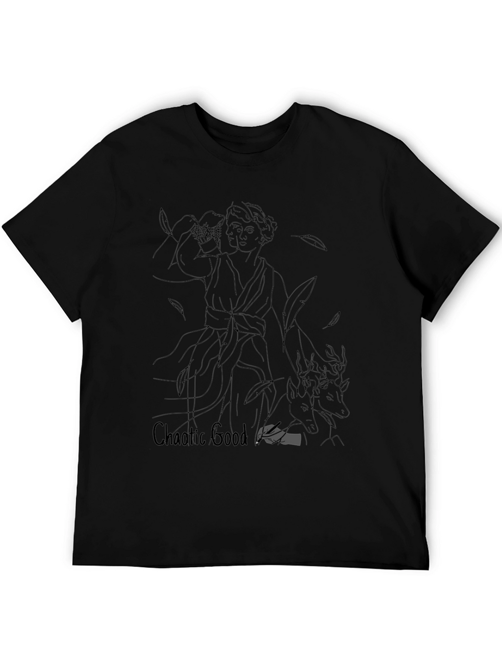 Chaotic Good Graphic Tee - Black Unisex T-Shirt