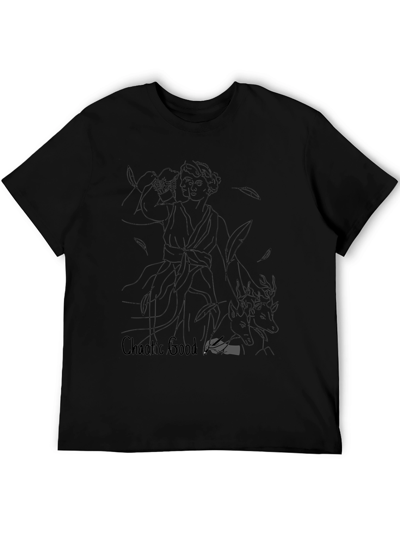 Chaotic Good Graphic Tee - Black Unisex T-Shirt