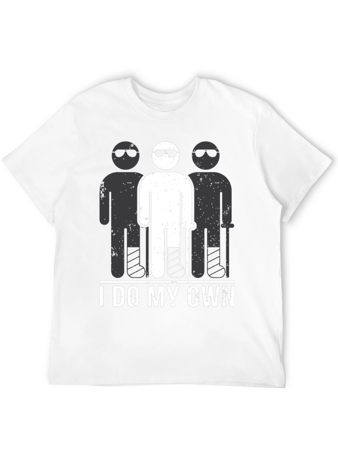 I Do My Own Stunts T-Shirt Funny Broken Leg
