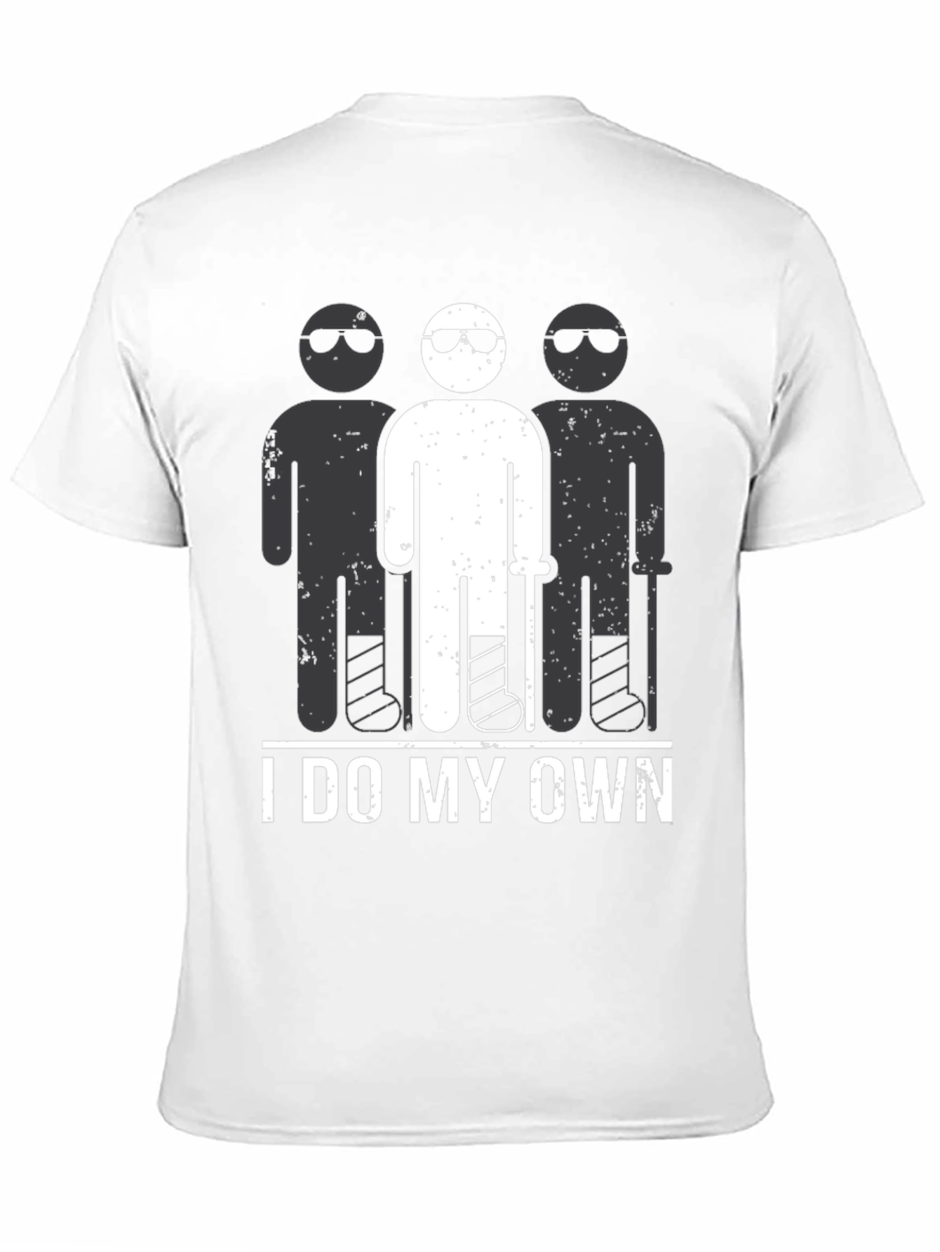 I Do My Own Stunts T-Shirt Funny Broken Leg