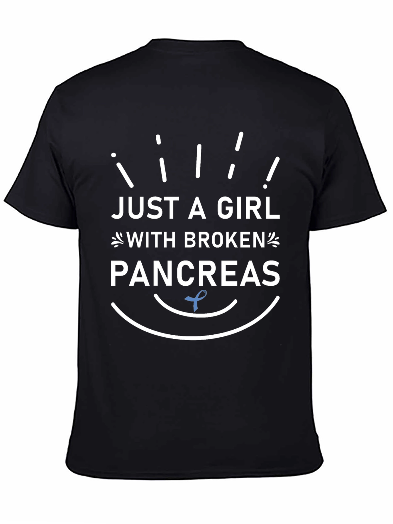 Just A Girl With Broken Pancreas Awareness T-Shirt