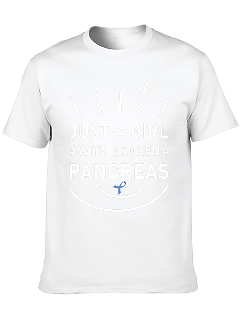 Just A Girl With Broken Pancreas Awareness T-Shirt