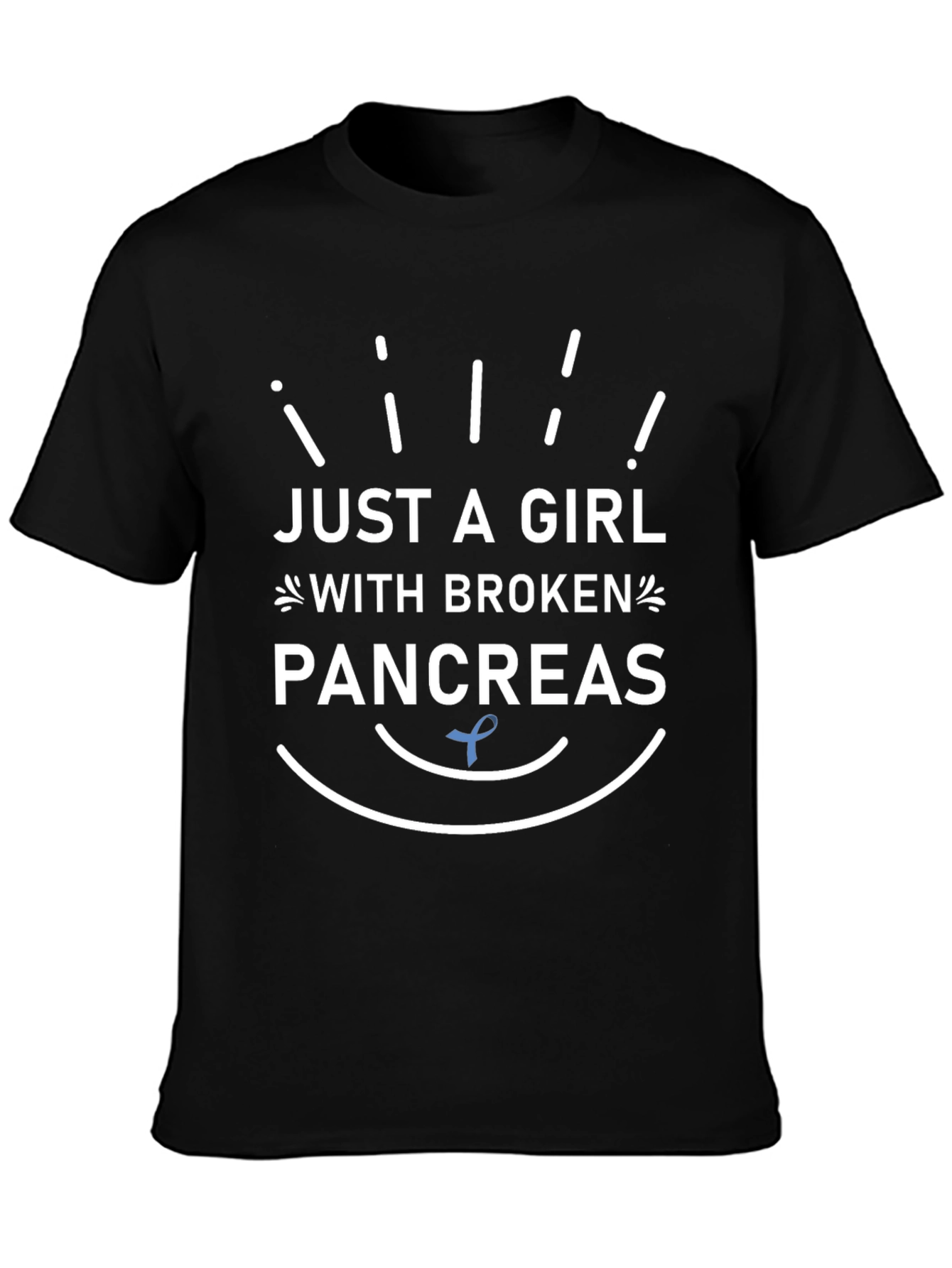 Just A Girl With Broken Pancreas Awareness T-Shirt