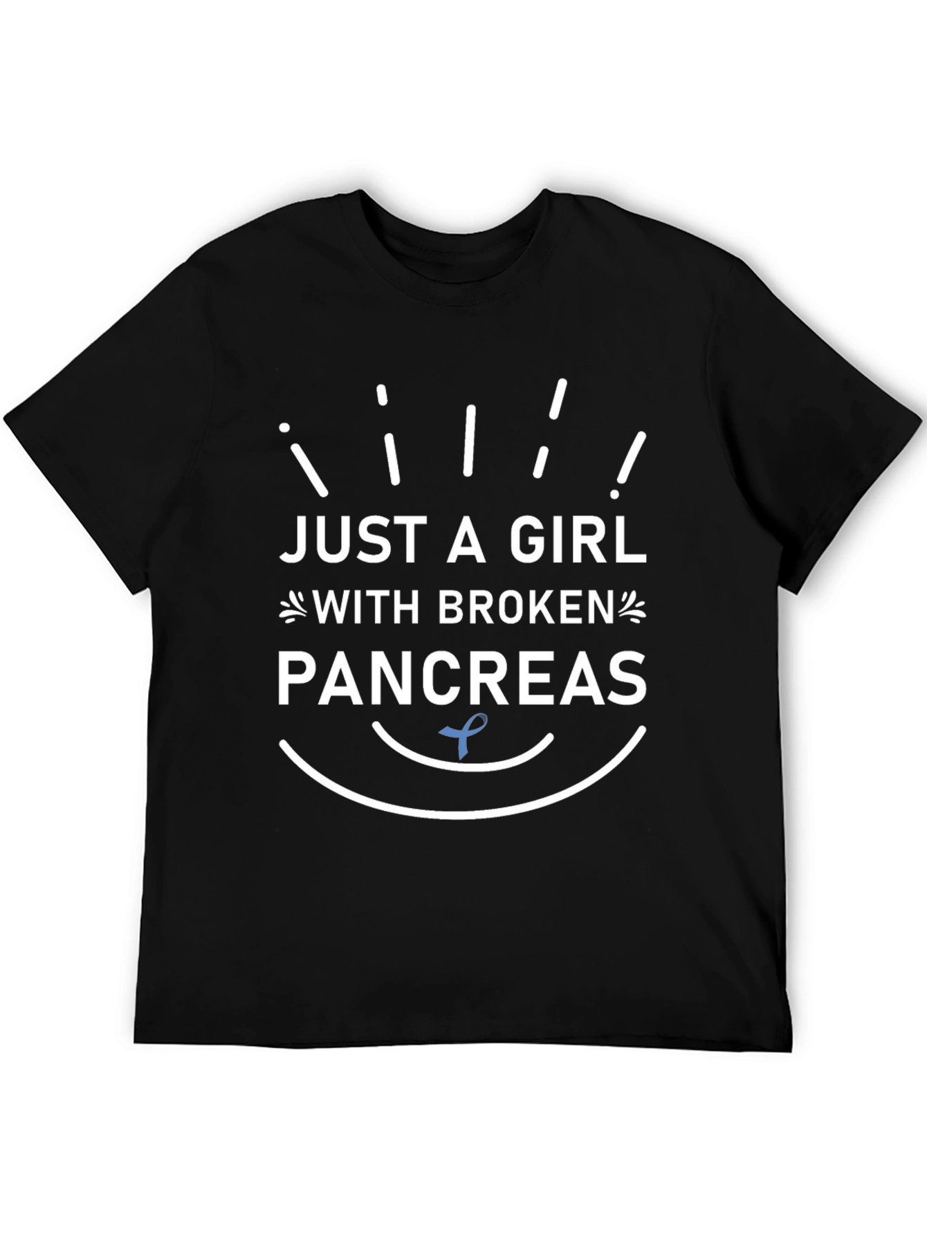 Just A Girl With Broken Pancreas Awareness T-Shirt