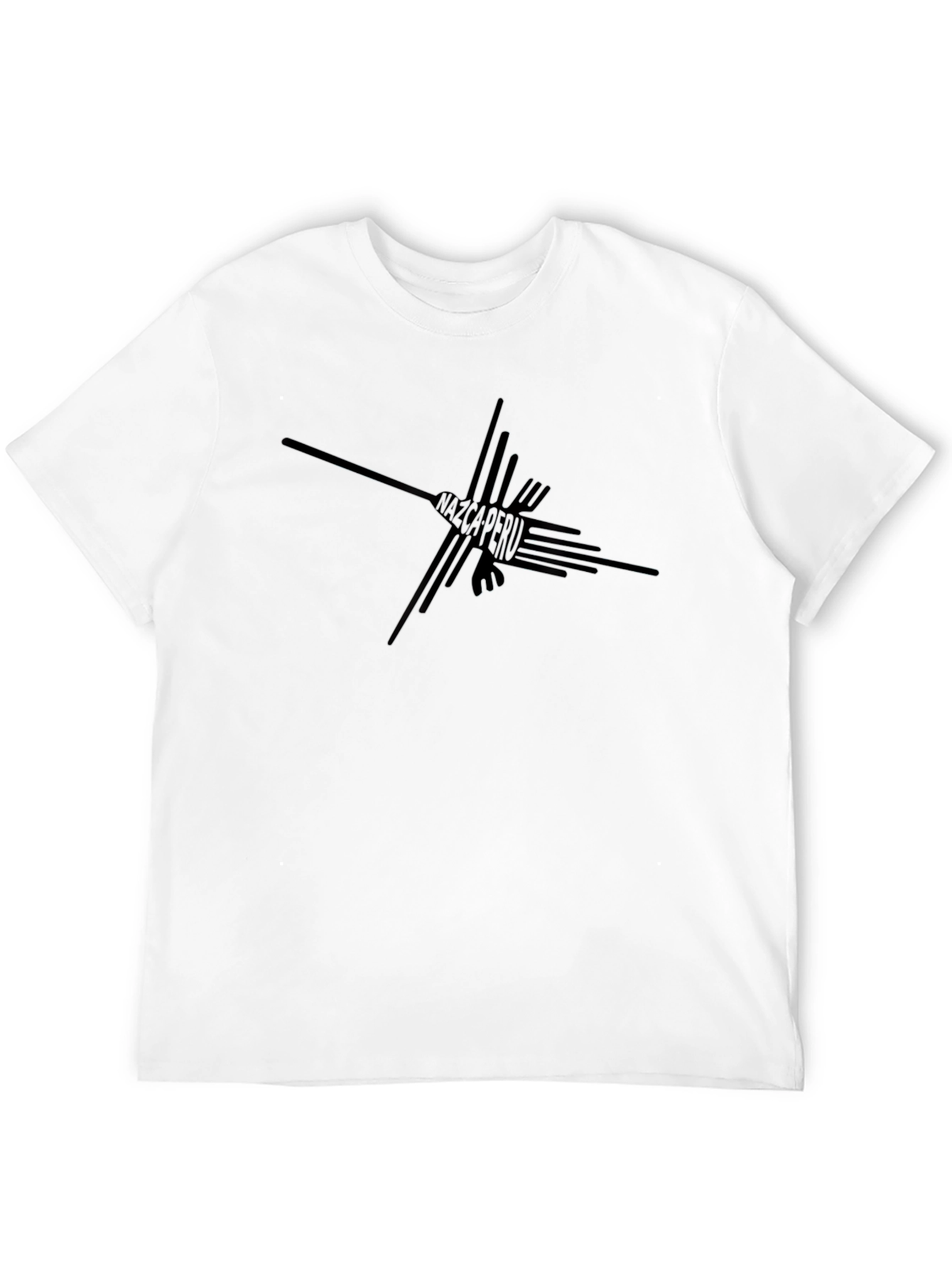 Nazca Lines Peru Graphic T-Shirt Black