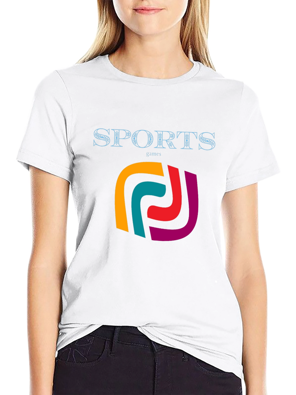 Stylish Mens Black Sports Games Graphic Tee