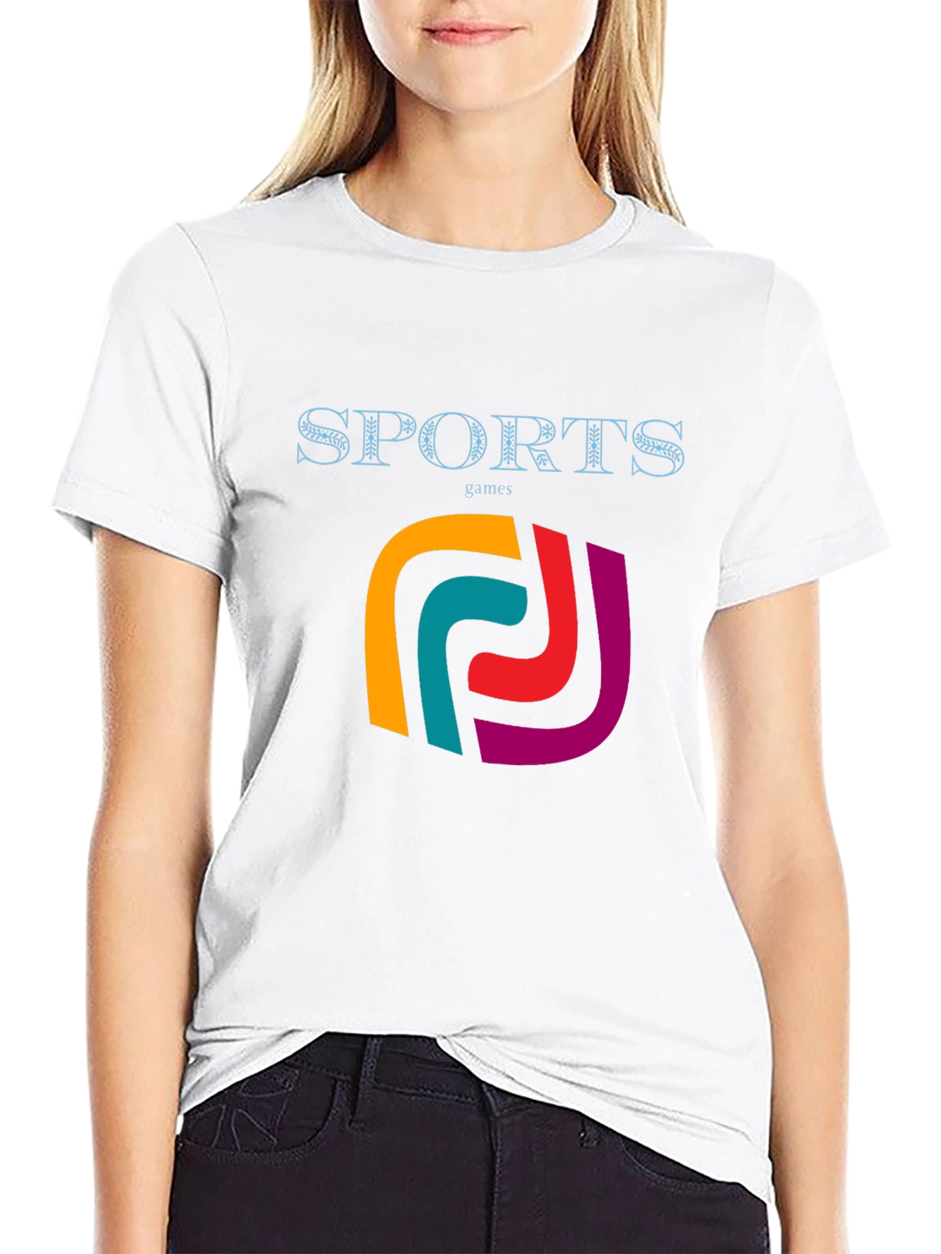 Stylish Mens Black Sports Games Graphic Tee