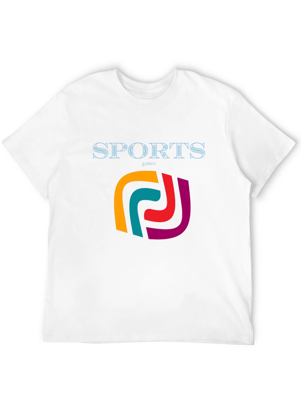 Stylish Mens Black Sports Games Graphic Tee