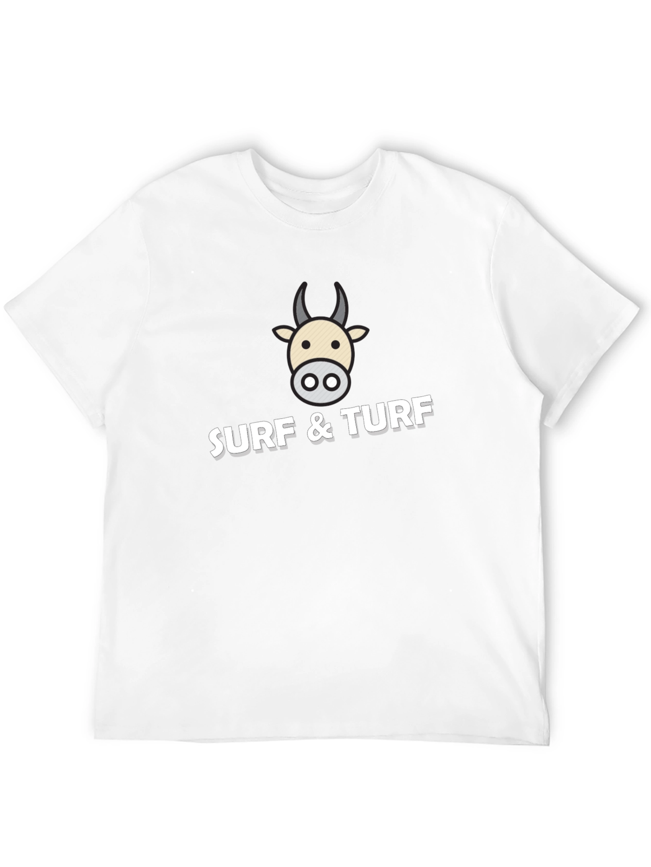 Surf & Turf Graphic Tee - Black Casual T-Shirt
