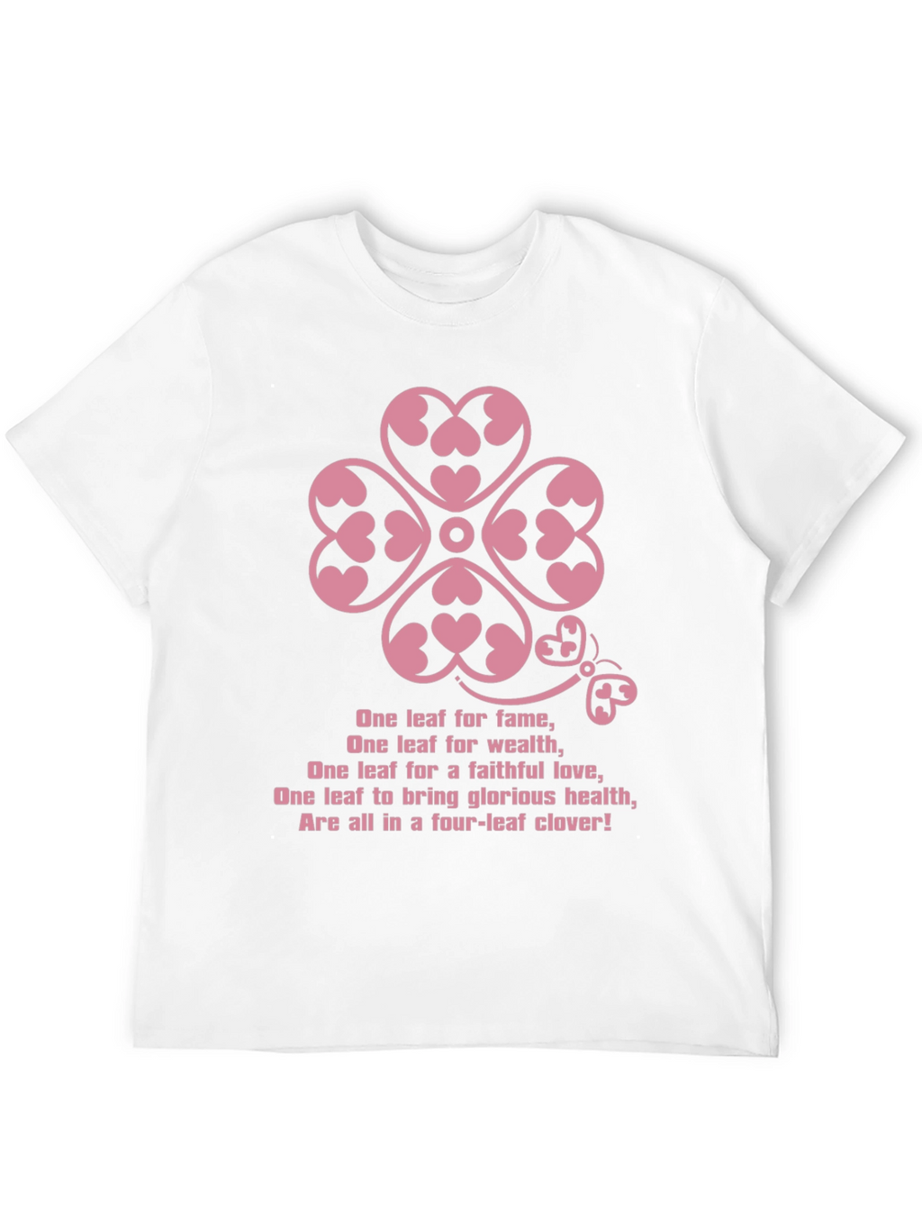 Lucky Clover Heart Tee - Four Leaf Clover T-Shirt