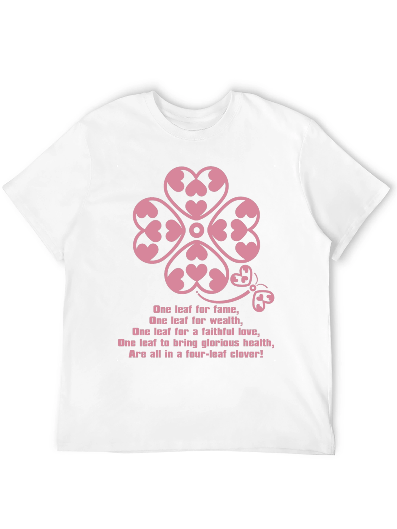 Lucky Clover Heart Tee - Four Leaf Clover T-Shirt