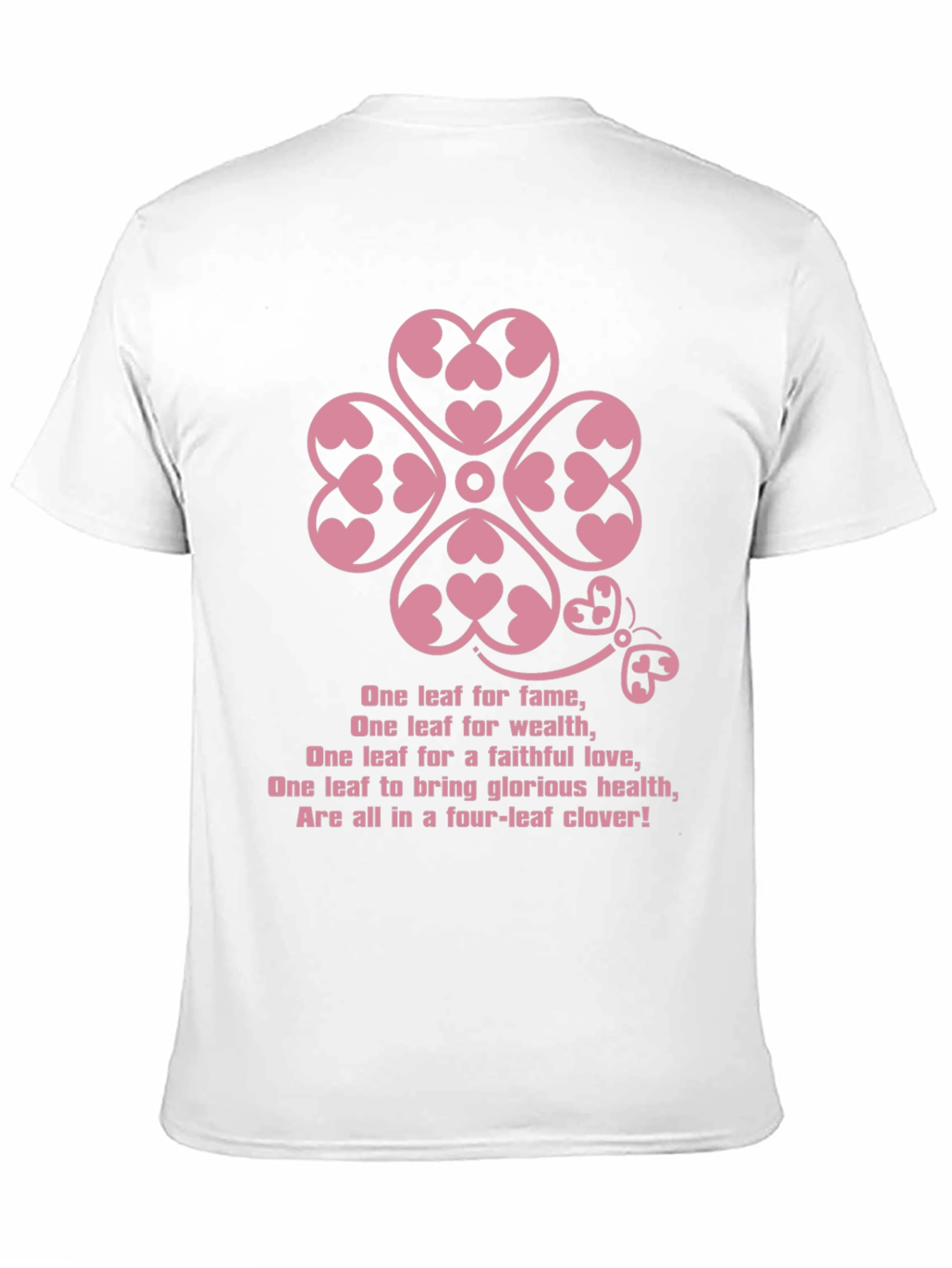 Lucky Clover Heart Tee - Four Leaf Clover T-Shirt