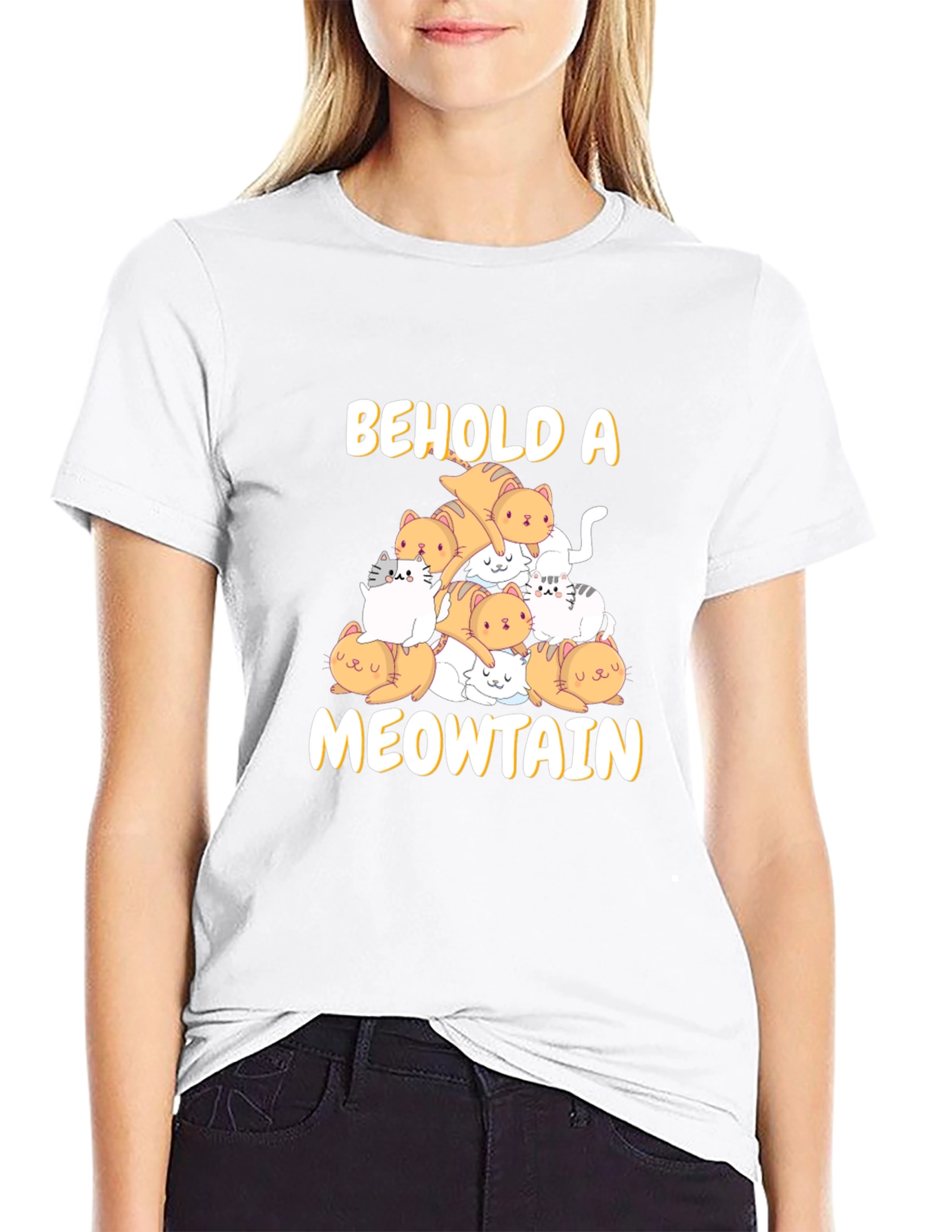 Meowtain Cat Graphic T-Shirt