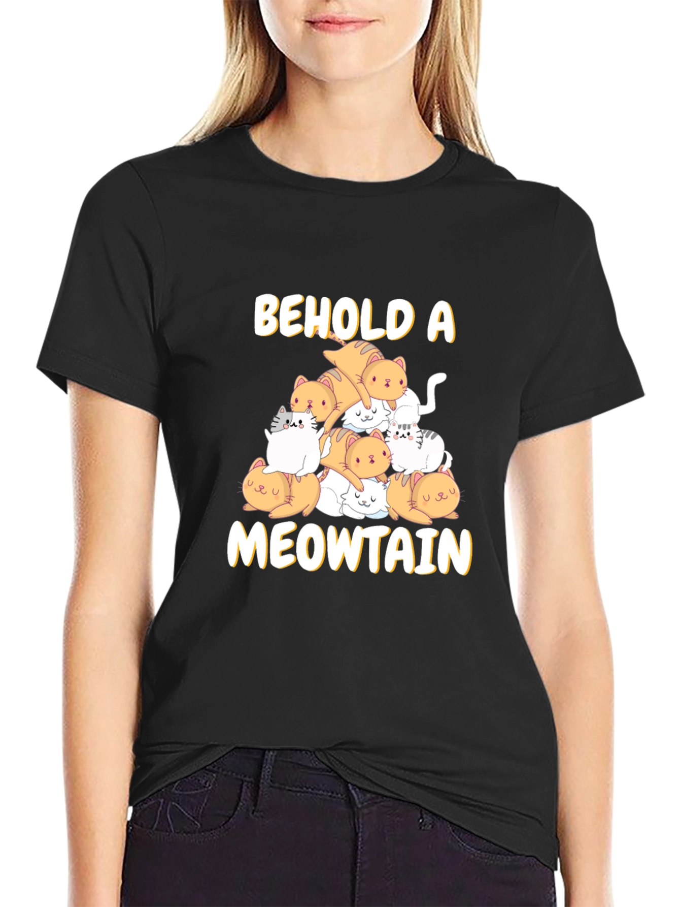 Meowtain Cat Graphic T-Shirt