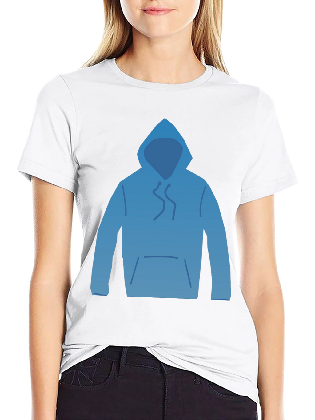 Hoodie Graphic T-Shirt - Casual Comfort