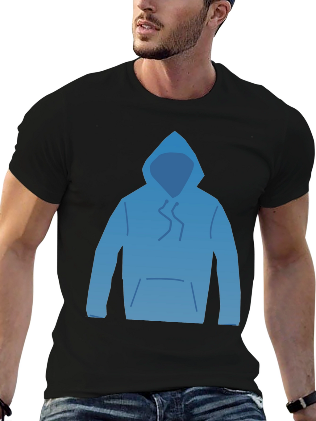 Hoodie Graphic T-Shirt - Casual Comfort