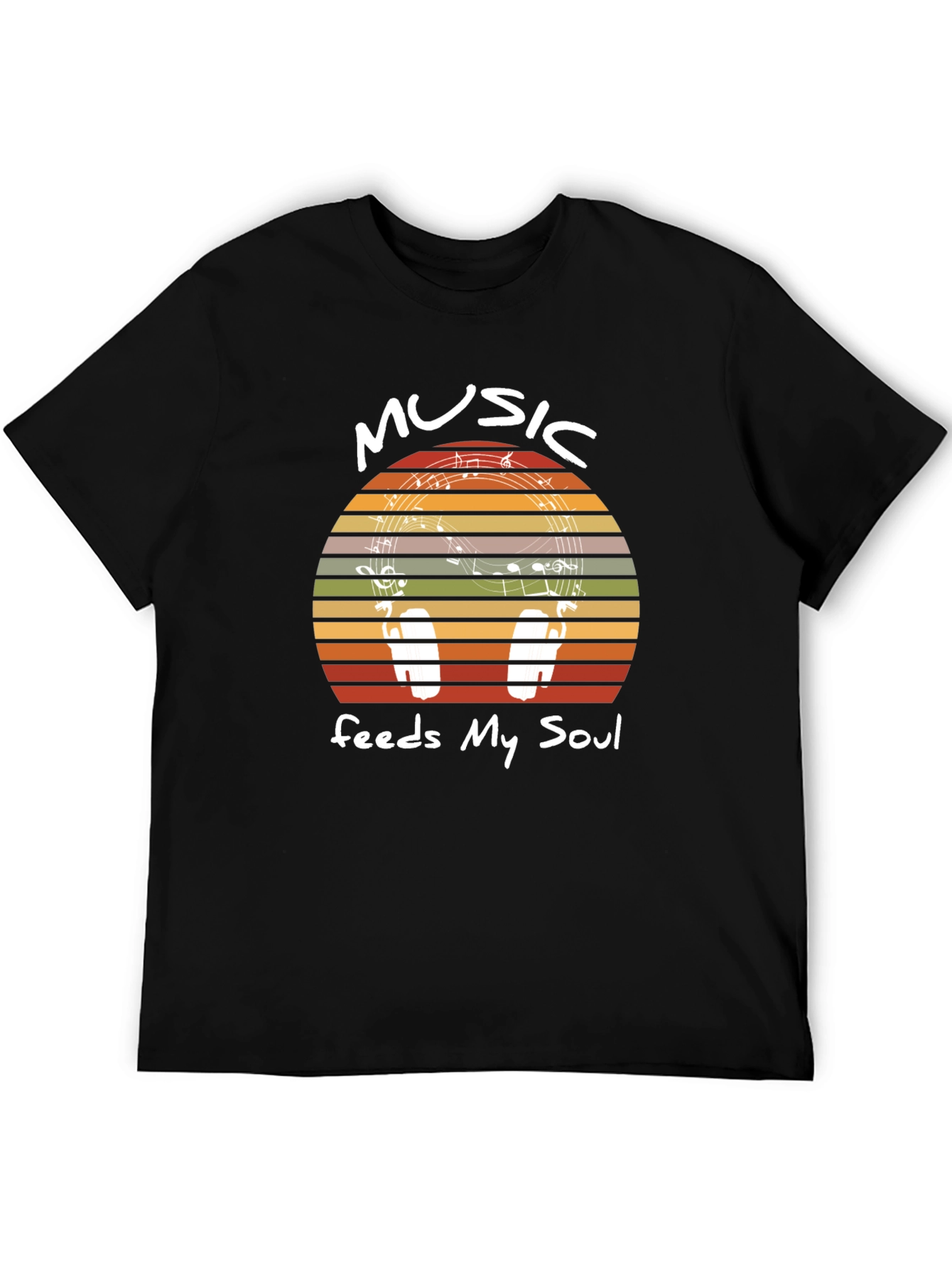 Music Feeds My Soul Graphic T-Shirt