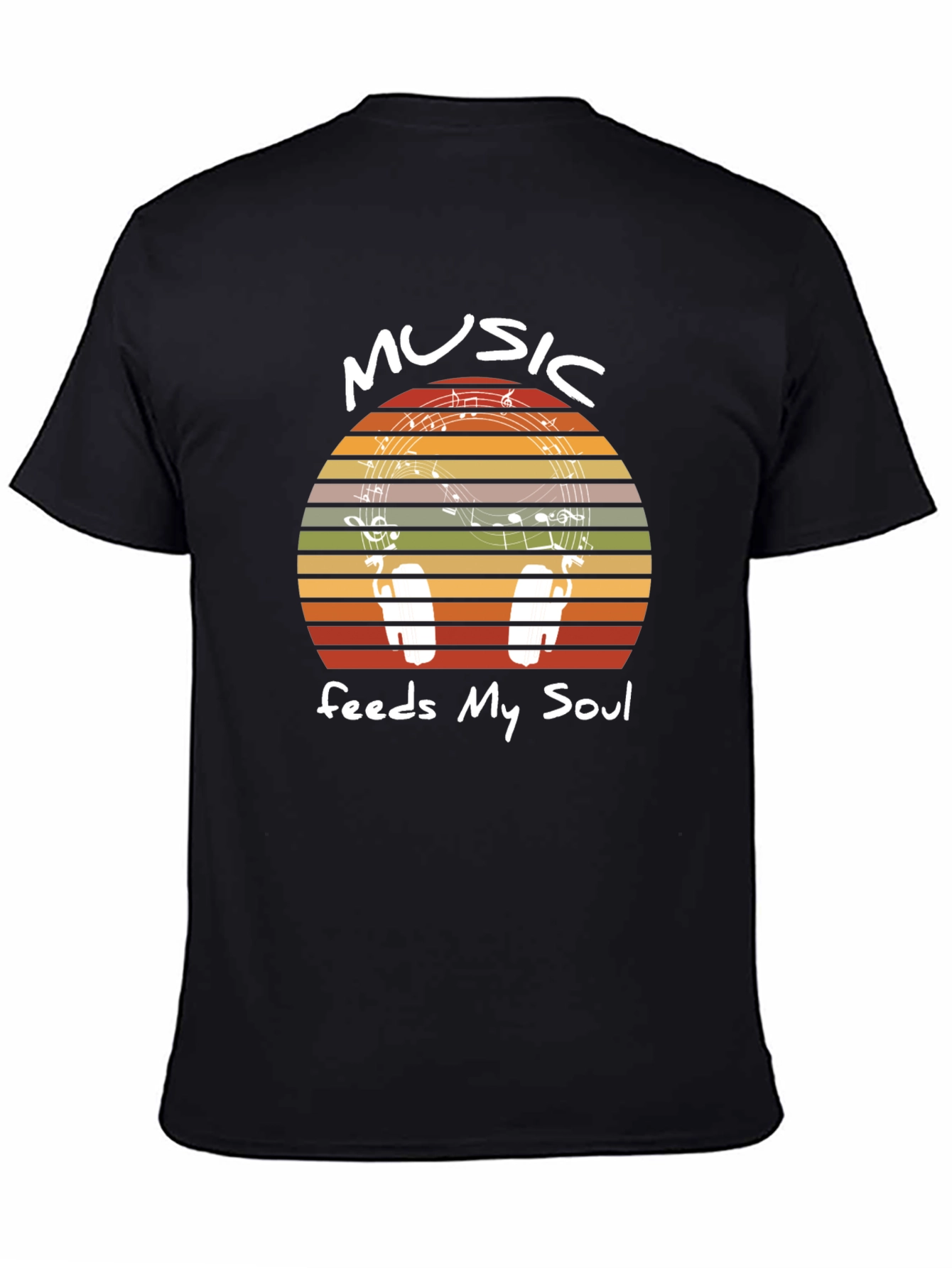Music Feeds My Soul Graphic T-Shirt