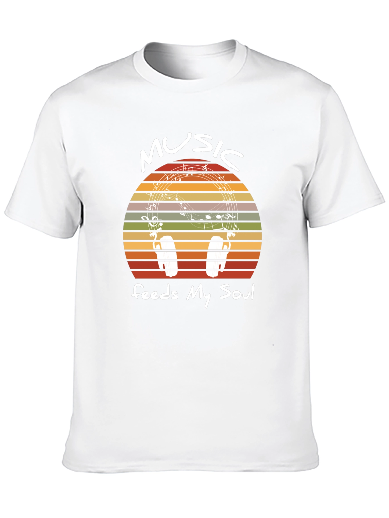 Music Feeds My Soul Graphic T-Shirt