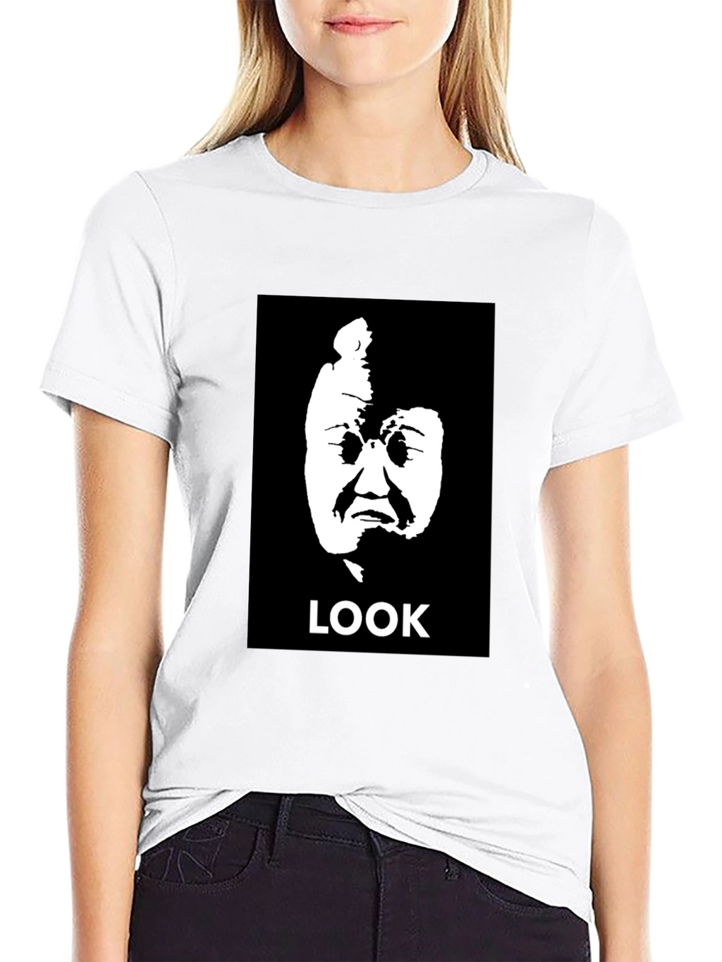 Look Meme Black Graphic Tee