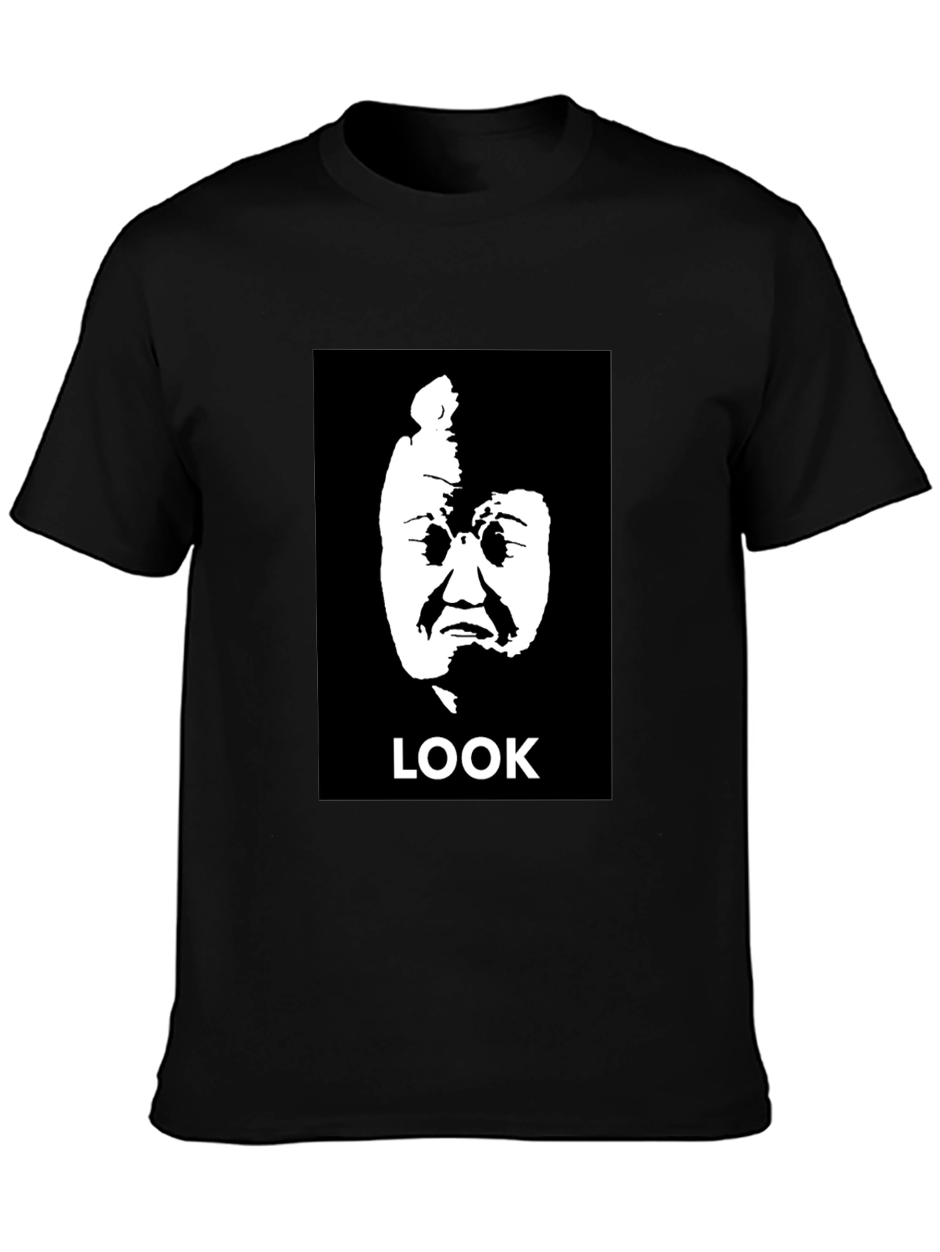 Look Meme Black Graphic Tee