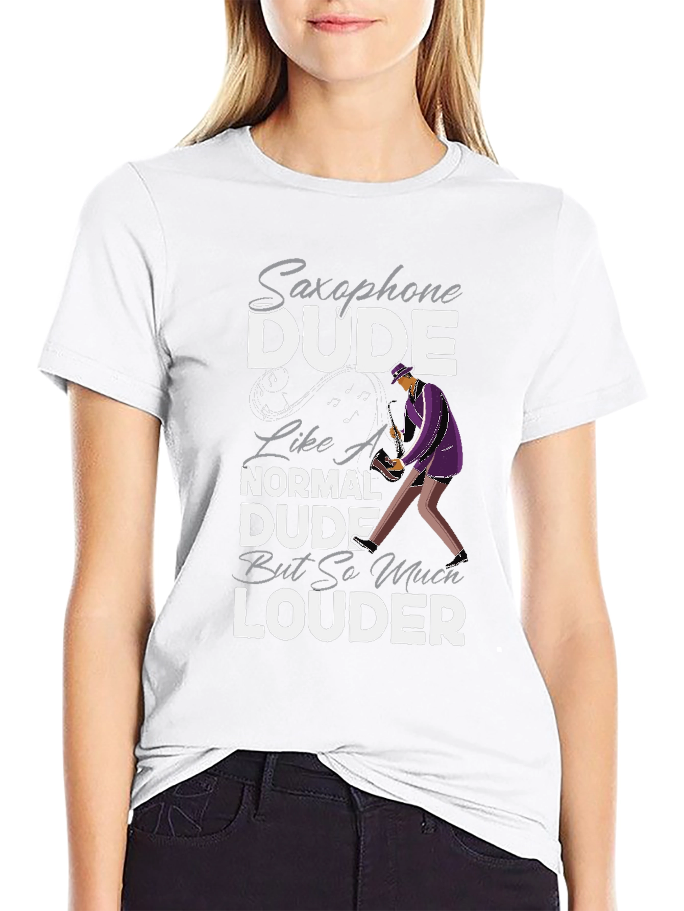 Saxophone Dude T-Shirt: Loud & Proud Musician Tee