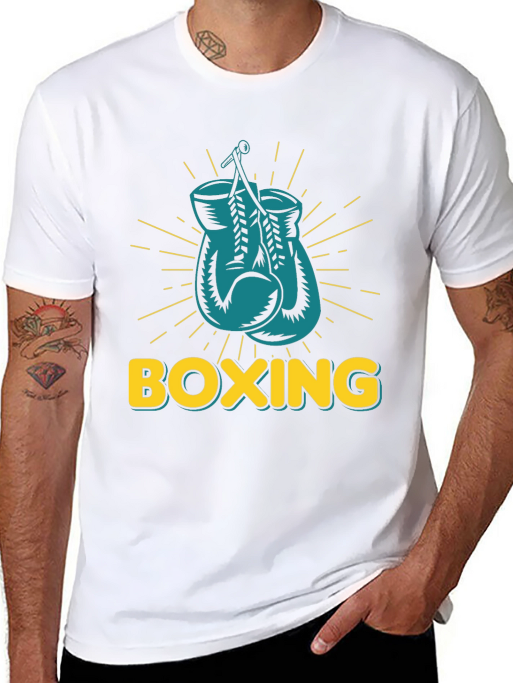Boxing Gloves Graphic Tee - Punch Out Style!