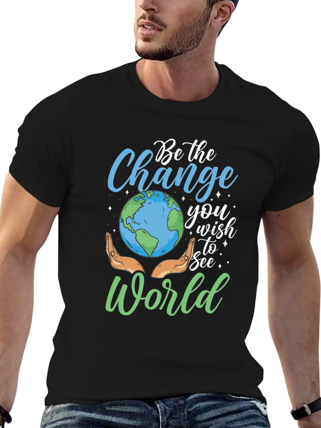 Be the Change Earth Graphic Tee