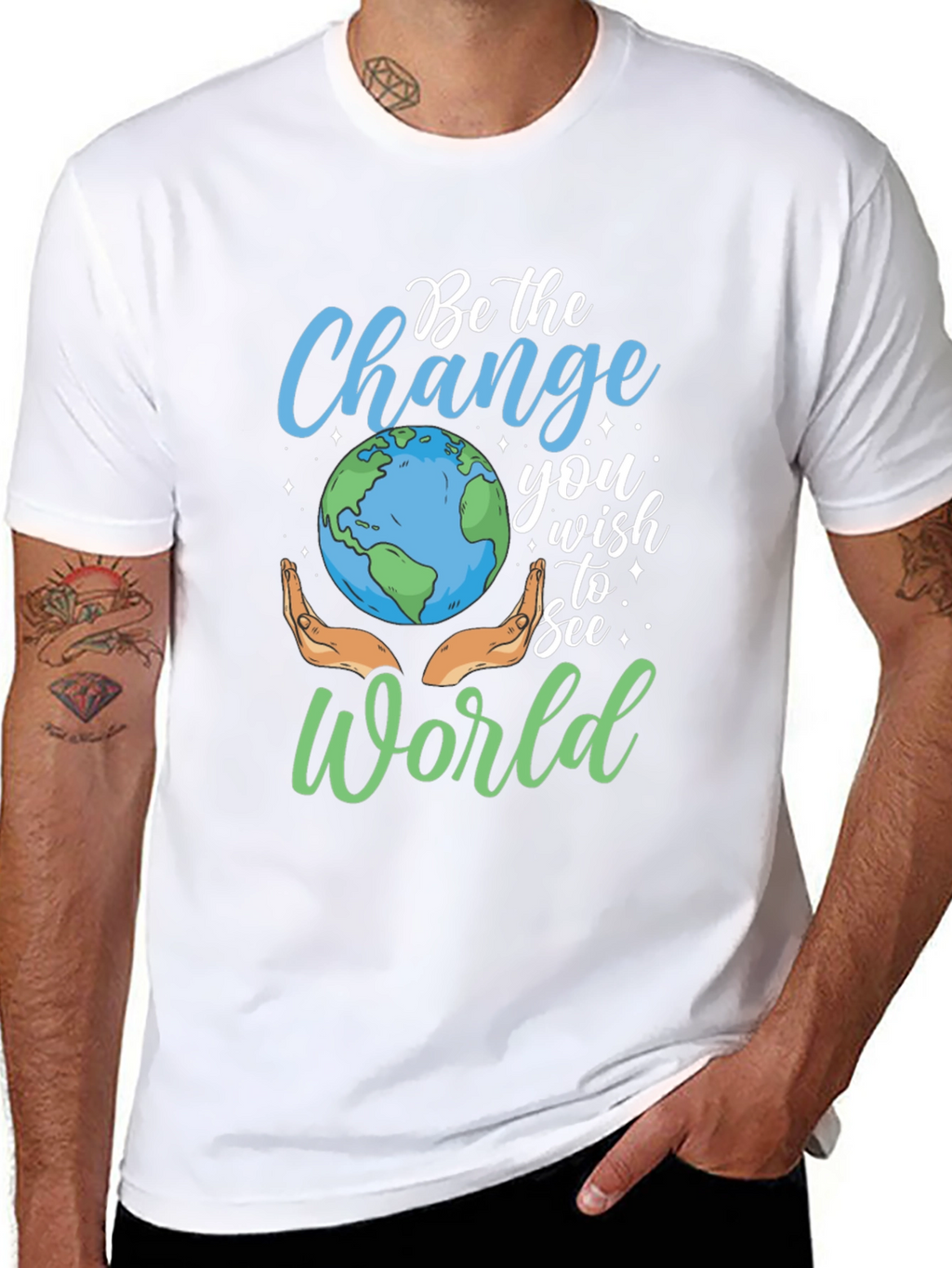 Be the Change Earth Graphic Tee