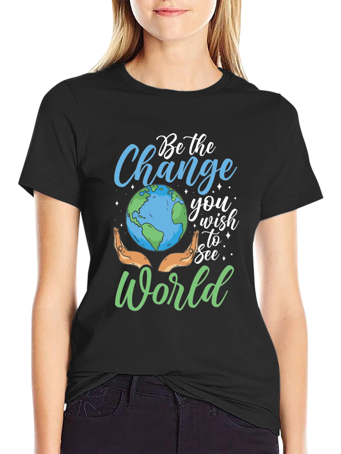 Be the Change Earth Graphic Tee