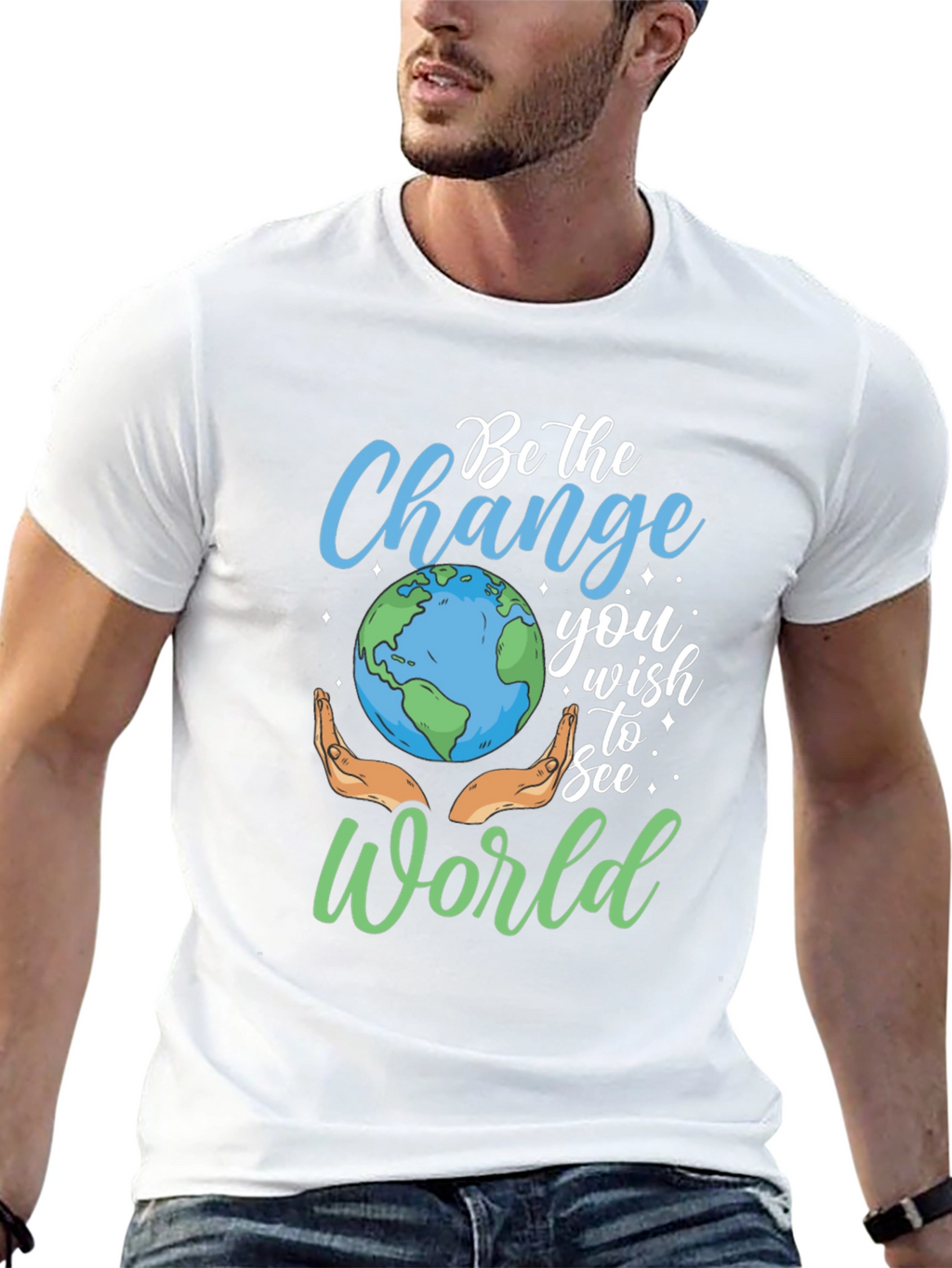 Be the Change Earth Graphic Tee