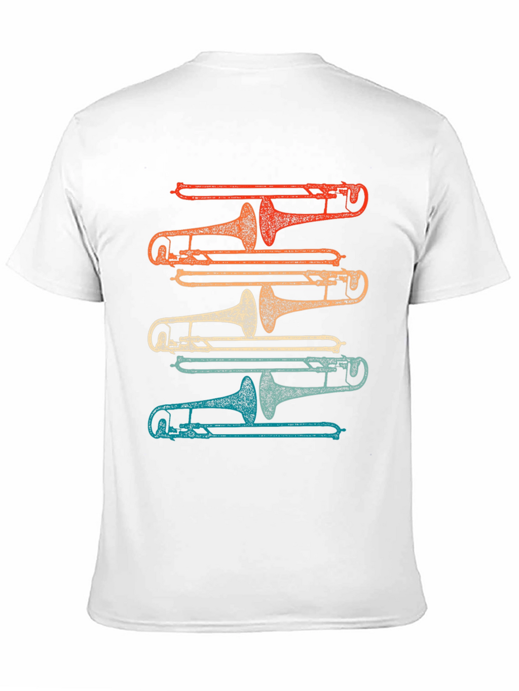 Retro Trombone Music T-Shirt - Musician Tee