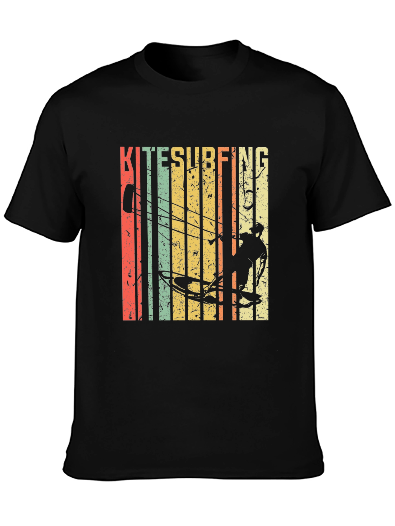 Kitesurfing Graphic Tee - Retro Style Surf Shirt
