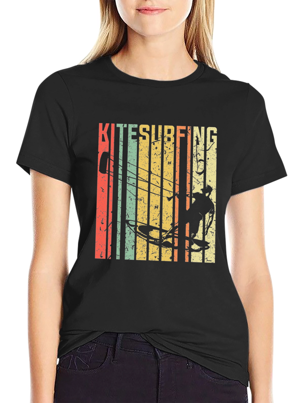 Kitesurfing Graphic Tee - Retro Style Surf Shirt