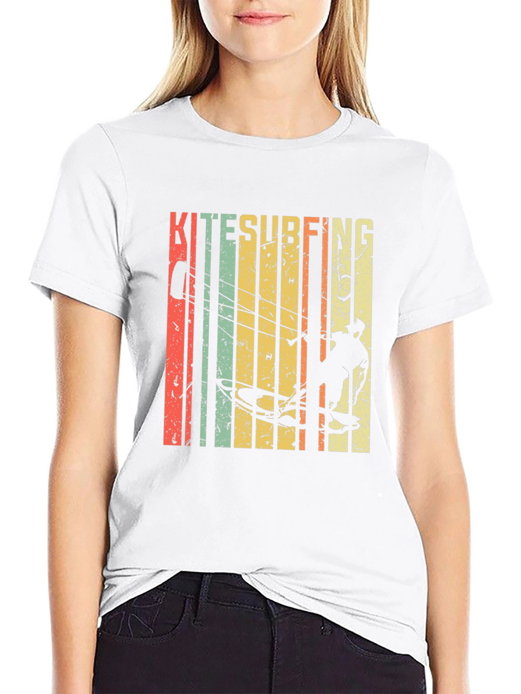 Kitesurfing Graphic Tee - Retro Style Surf Shirt